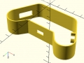 openscad joy featherwing 3D body view