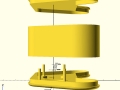 openscad joy featherwing 3D right