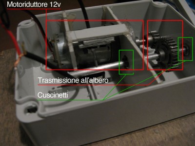 Meccanica servo per inseguitore solare