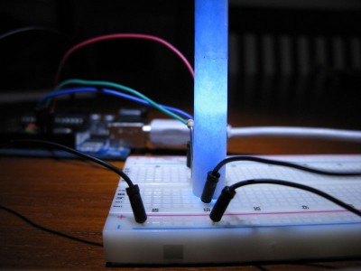 Led RGB acceso blu (#0000ff)