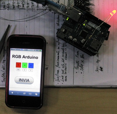 Progetto Arduino Ethernet Shield e iPhone