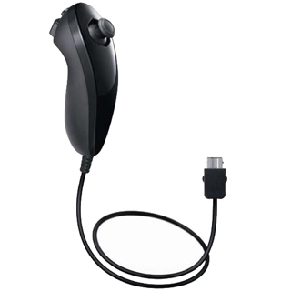 wii nunchuk nero