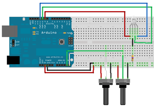 Tutorial Arduino Led Rgb E Potenziometri Mauro Alfieri Wearable Domotica Robotica Elettronica Robotica E Domotica