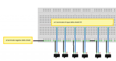 interruttori da collegare alla shield i/o