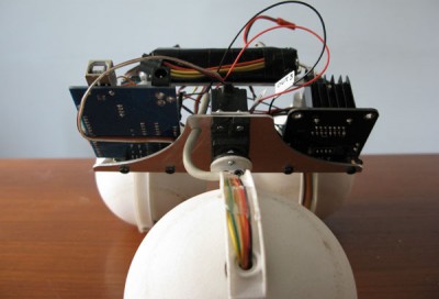 robot sfera vista frontale