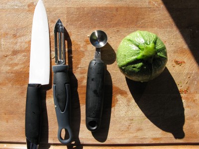 Attrezzi per svorate le zucchine tonde