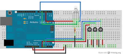 schema led RGB potenziometri