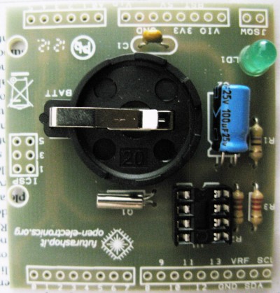 RTC shield portabatteria CR2032