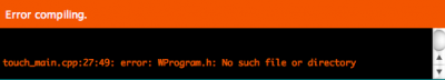 arduino compiling error