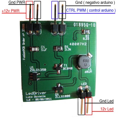 led driver per faretti a 12v 350mAh