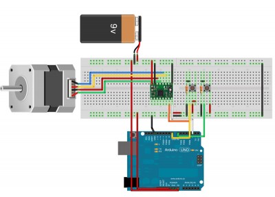 schema pololu a4983 rotazioni