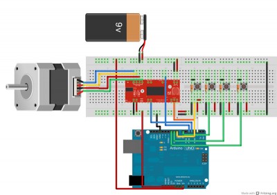 schema dei collegamenti dell'easy driver 