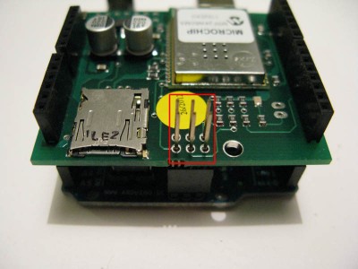 wifi shield inserimento pin SPI