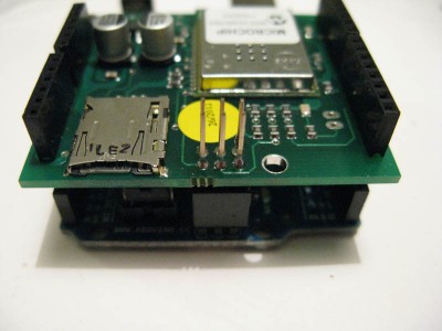 wifi shield arduino saldatura