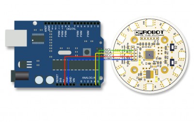 Rainbow LED Ring V3 Arduino Diagram