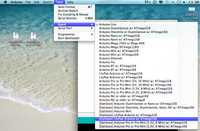 Nuove opzioni nell'IDE Arduino