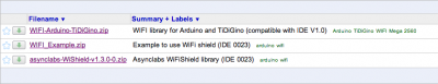 libreria wifi shield arduino
