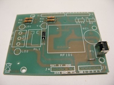 rfid shield monta il pulsante p1