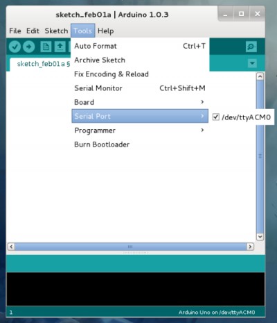 IDE Arduino sulla Fedora