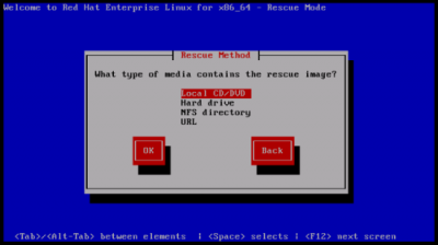 Linux RedHat 6 rescue mode