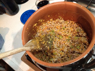 Ragu bolognese con carne tritata