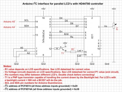 PCF8574 LCD