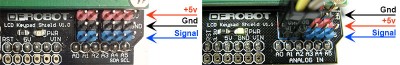 keypad lcd versione 1.0 vs 1.1