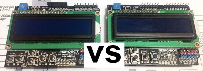 keypad lcd versione 1.0 vs 1.1