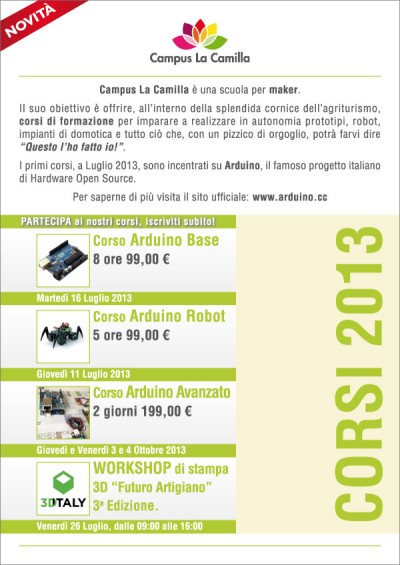 CampusLaCamilla Corso Base Arduino