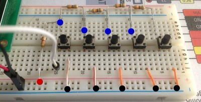 centralina irrigazione Arduino pulsanti collegati