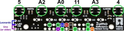 zumo reflectance sensor jumper