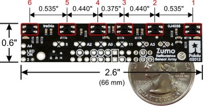 zumo reflectance sensor ir