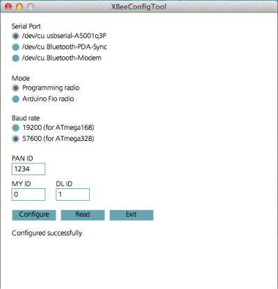 configurare xbee primo modulo 