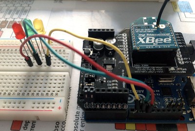 xbee arduino collegamento led