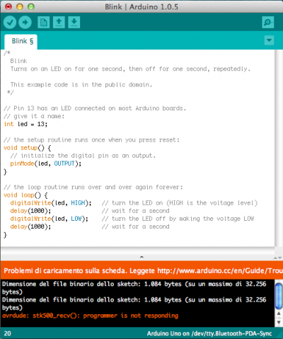 errori arduno ide avrdude