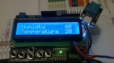 Datalogger Arduino LCD DHT11 temperatura umidita