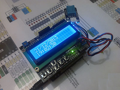 Datalogger Arduino LCD DHT11