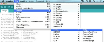 arduino yun select example