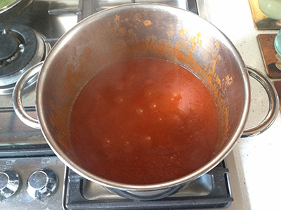 Sartù di riso cottura salsa