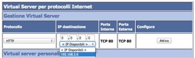 arduino yun port mapping web select ip