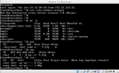 RedHat Enterprise Linux 7 lvm