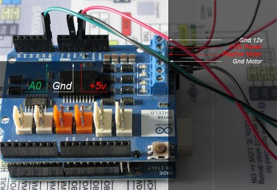 firgelli arduino control motor shield