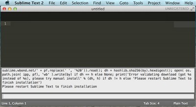 Sublime Text Arduino IDE 1.5.6r2 end installation