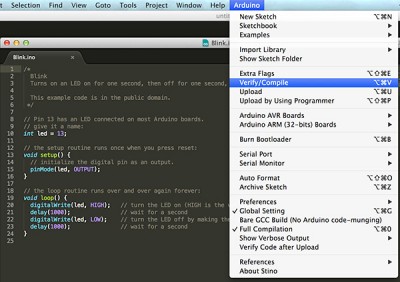 Sublime Text Arduino IDE 1.5.6r2 verify