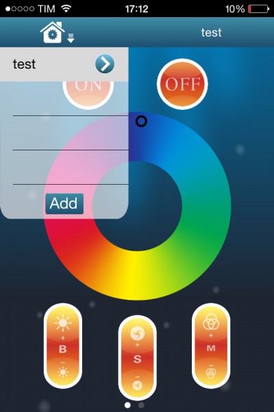 Wifi RGB iphone configure ambient