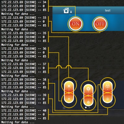 Wifi RGB iphone rgb on off B+ B- S+ S- M+ M-