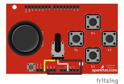 joystick shield connection