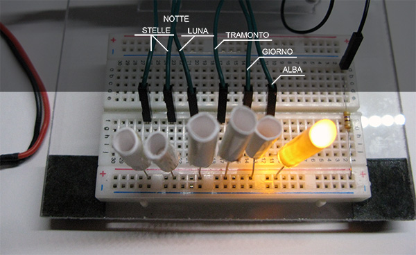 Centralina Alba Tramonto Arduino Collegamenti Mauro Alfieri