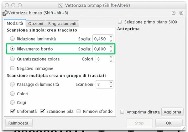 PCB Fritzing to iModela definizione vettorializzazione