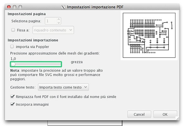 PCB Fritzing to iModela risoluzione